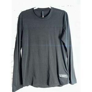 Adidas Men’s Small Black Aeroready Long Sleeve Shirt Tee Cotton Blend Activewear